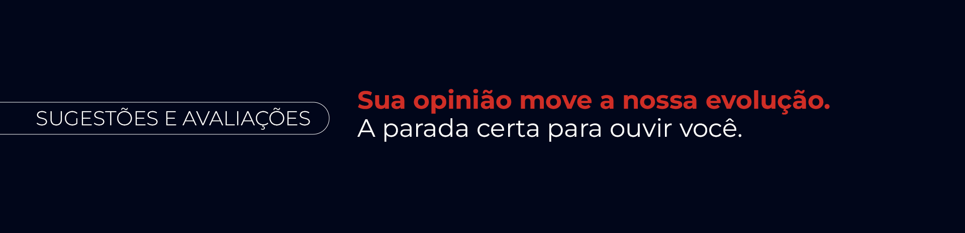 Sugestões e Reclamações